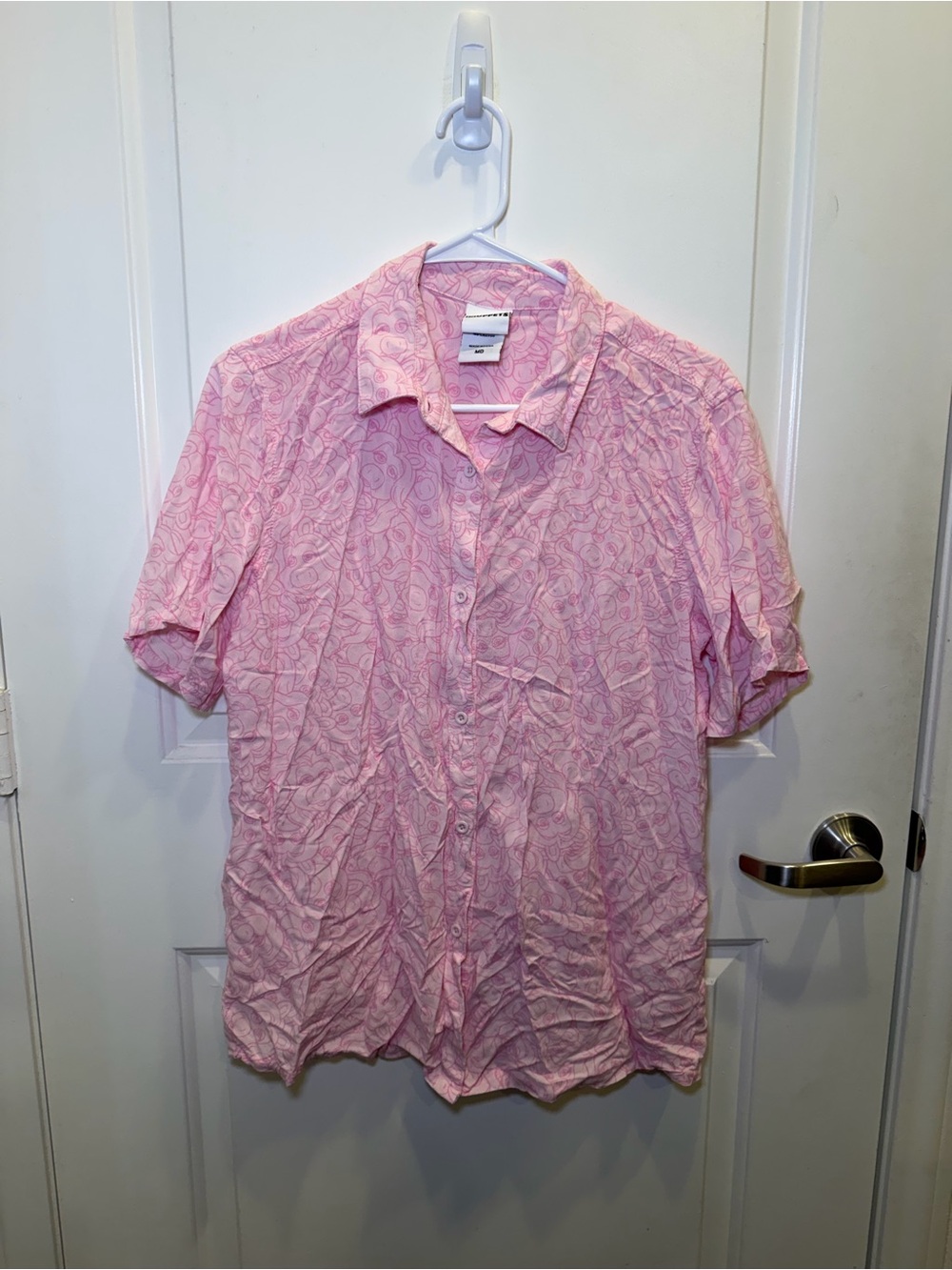 Like New Disney The Muppets Miss Piggy Button Up Ladies Blouse